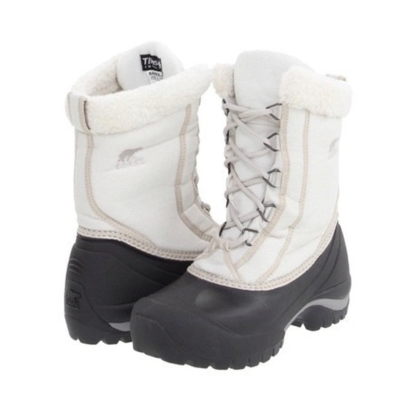 Sorel Shoes - Sorel Cumberland Grey/cream Snow Boots size 8